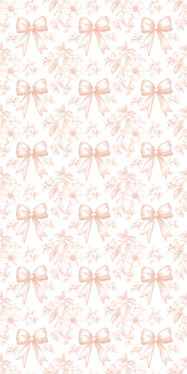 Sweet Bow Charm Peach