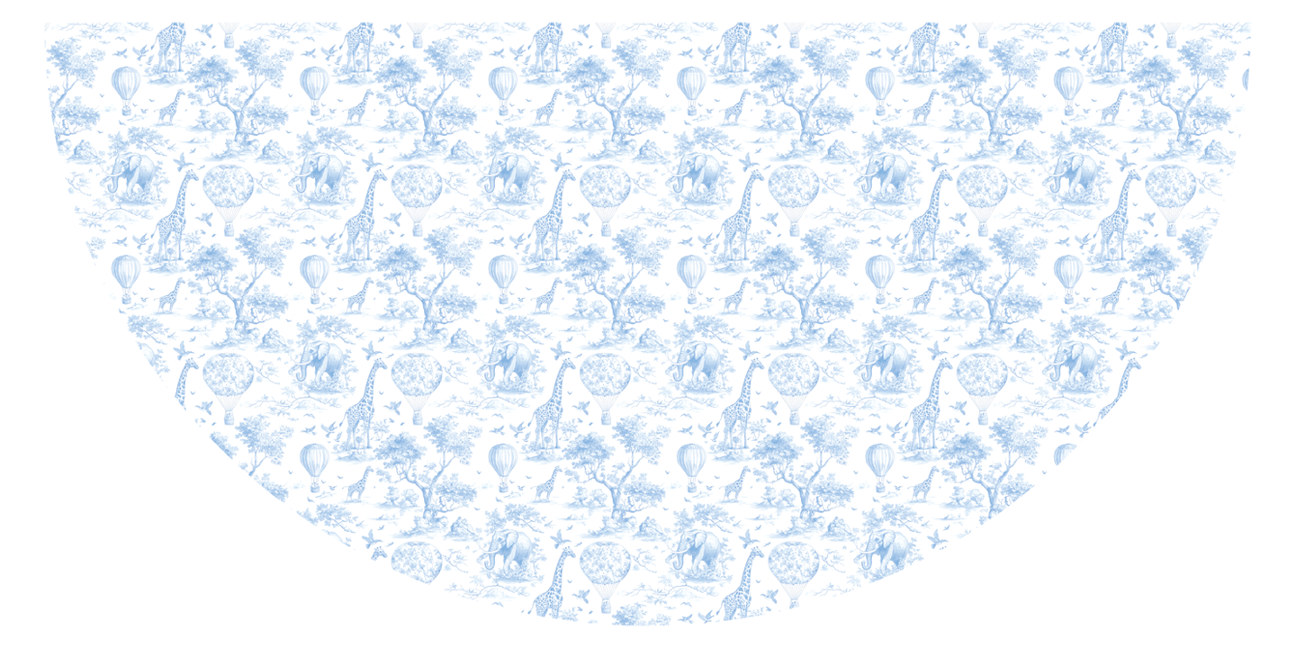 Toile de Savanna Blue Floor Mat