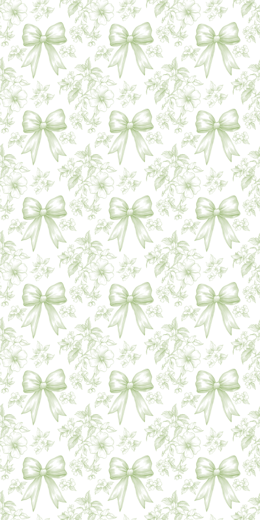 Sweet Bow Charm Green
