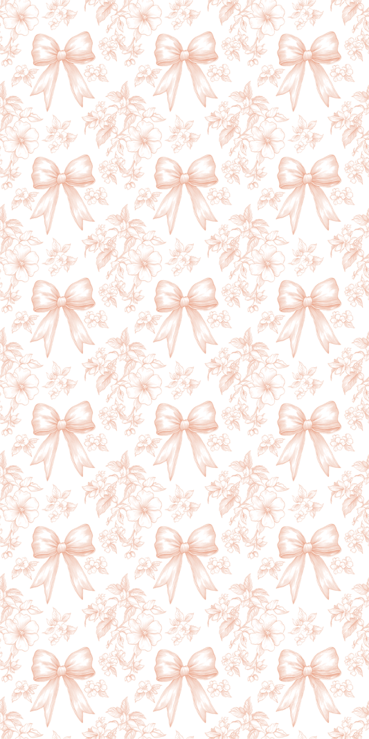 Sweet Bow Charm Peach